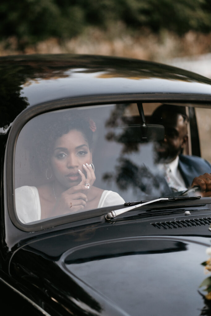 Vintage Volkswagen wedding photos