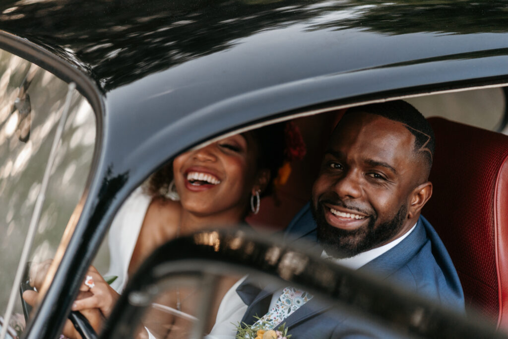 Volkswagen Bug wedding photos
