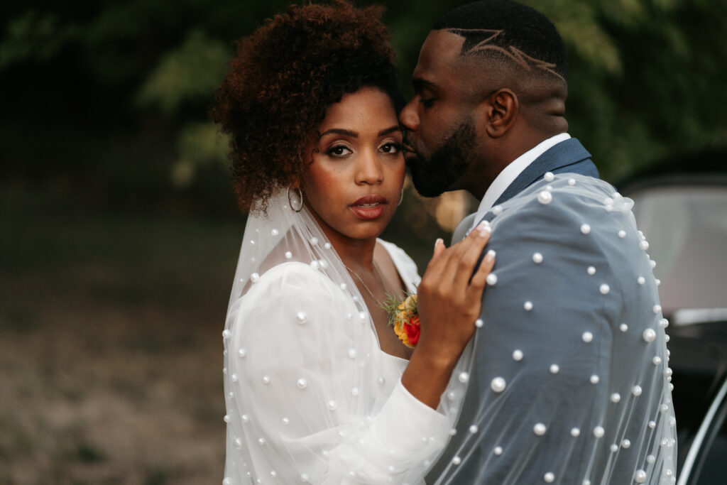 Custom pearl veil by Beetle Blue Creations