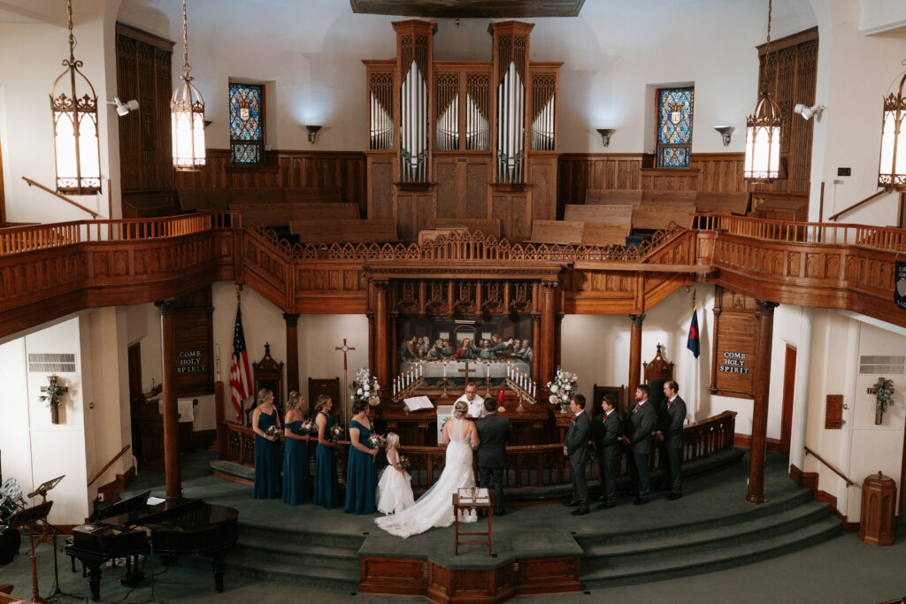 Wedding Ceremony at Canton Lutheran Church Canton, South Dakota